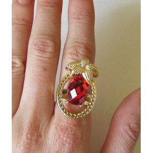 Эксклюзивное кольцо Dionysius red