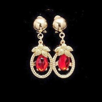 Эксклюзивные серьги Dionysius red