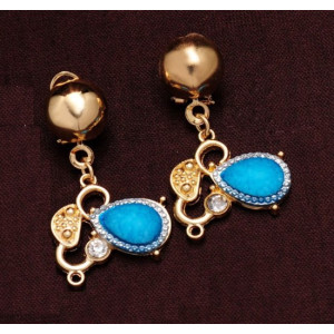 Эксклюзивные серьги Glam голубые