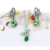Комплект SWAROVSKI Мотылёк с кристаллом