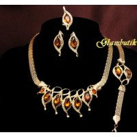 Эксклюзивный комплект из 4-х украшений Elizabeth caramel