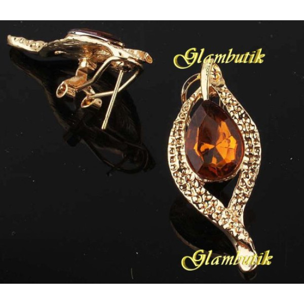 Эксклюзивные серьги Elizabeth caramel