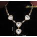 Эксклюзивный комплект из 4-х украшений  Crystal hearts – 2447
