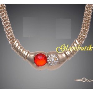 Эксклюзивное колье Karamel красное