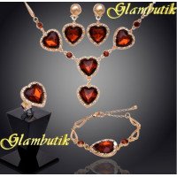 Эксклюзивный комплект из 4-х украшений brandy hearts