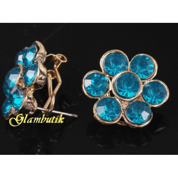 Эксклюзивные серьги Сандра blue
