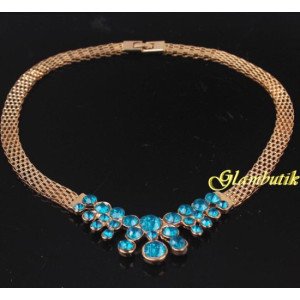 Люксовое колье Сандра blue