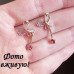 Серьги Бабочки в стразах