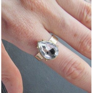 Кольцо с кристаллом Glamour crystal