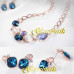 Комплект из колье и серьг с лунным камнем Аврора