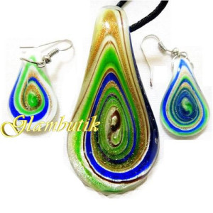 Комплект Murano-style Капля моря
