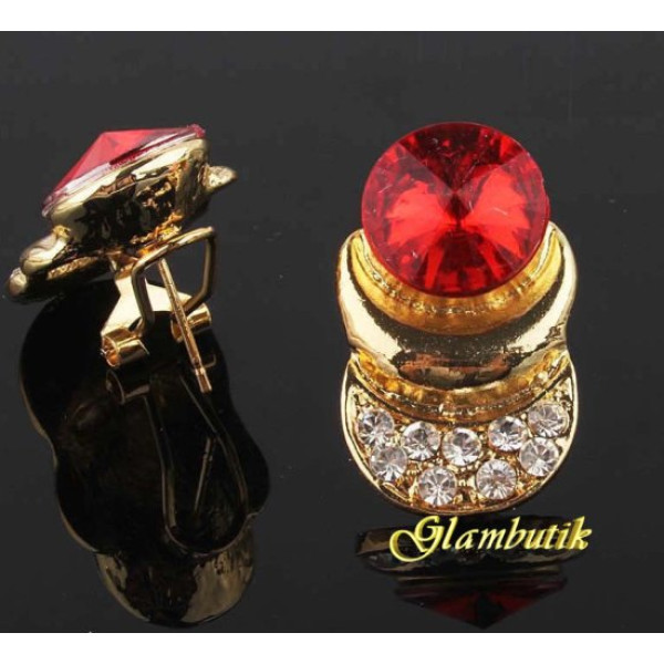 Эксклюзивные серьги Evangelina red