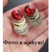 Эксклюзивные серьги Evangelina red