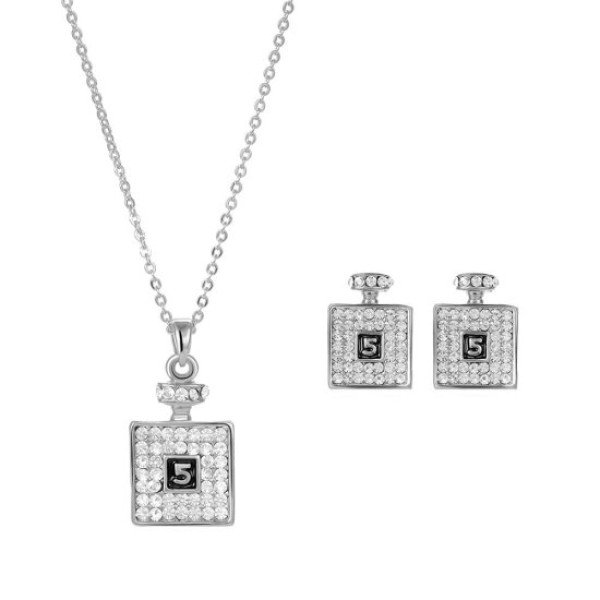 Золотой комплект Chanel №5 белый