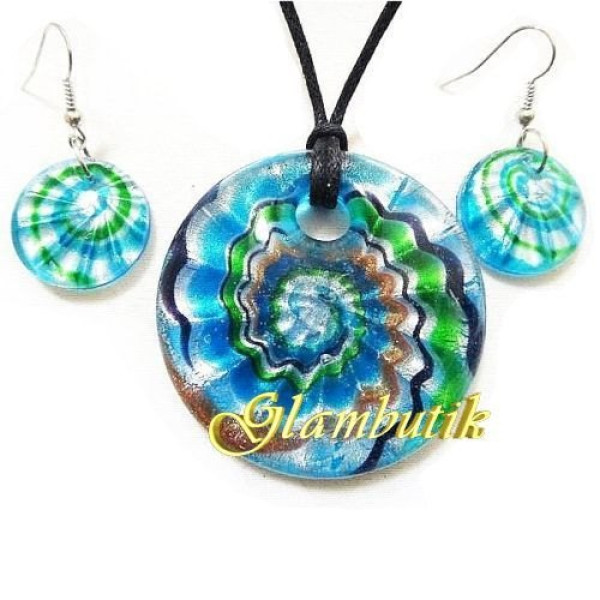 Комплект Murano-style Морские волны