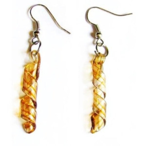 Серьги Murano-style Спираль