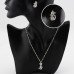 Серьги Swarovski Кошки кристальные с бантом