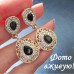 Эксклюзивные серьги Тария чёрные