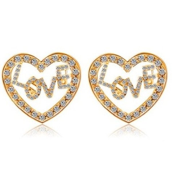 Серьги Сердце love