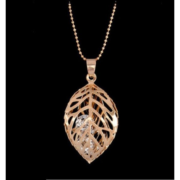 Подвеска лист с кристаллами Magic jewelry 