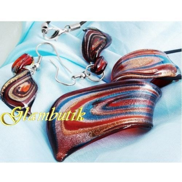 Комплект Murano-style Вогняний шик – 9878