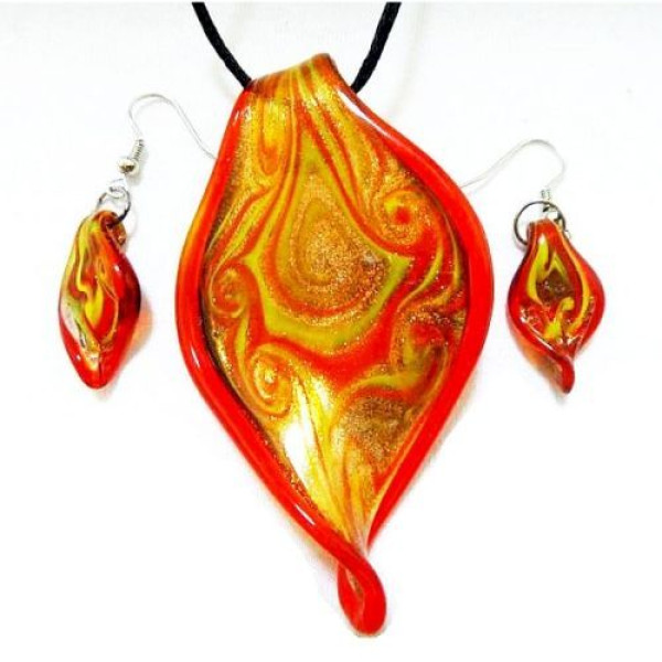 Комплект Murano-style Огненная лагуна