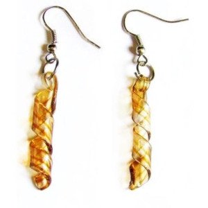 Серьги Murano-style Спираль