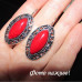 Коралові сережки Квіти – 10-840-3