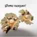 Комплект Ожерелье и серьги с цветами – 10-743