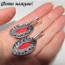 Коралловые серьги Цветы – 10-840-3