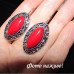 Коралловые серьги Цветы – 10-840-3