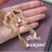 Кулон з сережками Абстракція леопард