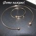 Минималистический комплект ожерелье и браслет – 1682