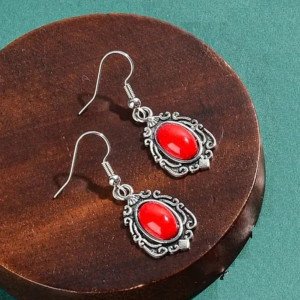 Серьги Винтаж под коралл