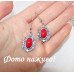 Сережки Вінтаж під корал – 3616-2