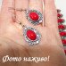 Сережки Вінтаж під корал – 3616-2