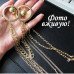 Комплект с цепью бусами Кира