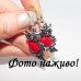 Серьги Совы говлит под коралл – 4349-1