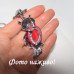 Кулон Сова говлит под коралл – 4349-2