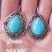 Голубые серьги с бирюзой (говлит) Эн – 5754-3