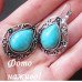 Голубые серьги с бирюзой (говлит) Эн – 5754-3