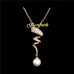 Подвеска Спираль с жемчугом в стиле CHANEL