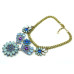 Колье Sapphire flowers
