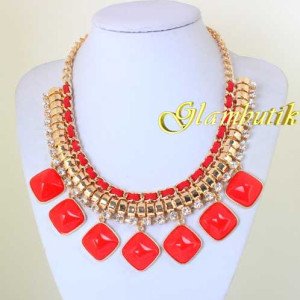 Колье Даяна в красном