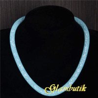 Ожерелье Stardust Swarovski голубое