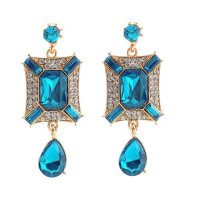 Серьги Изумрудная Глория