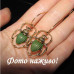 Сережки Зелені скарабеї – 1297