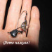 Сріблясті сережки Квіти калл –1442
