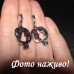 Винтажные серьги с гранатами – 1151