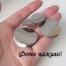 Серебристые металлические серьги Круги – 1159